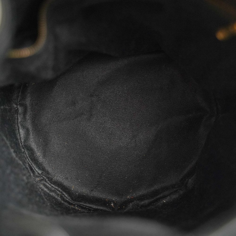 VINTAGE MCM Monogram Black Bucket Bag Drawstring Crossbody Purse - Picture 10 of 15